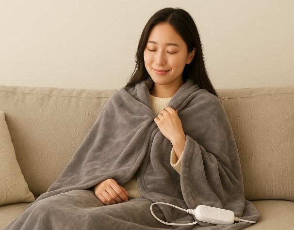 話題のフランフランのヒーター付きブランケット