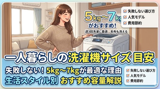洗濯 機 サイズ 目安 一人暮らし